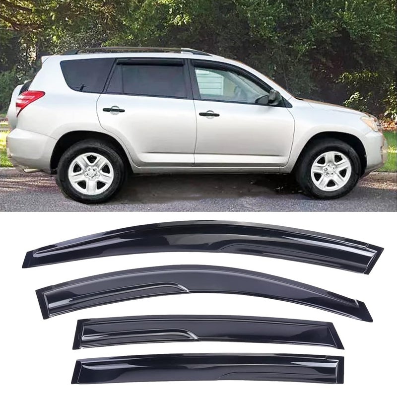 Darodcar Side Car Window Visors Rain Guards for 2006-2012 Toyota RAV4 XA30 Wind Deflectors Vent Window Shades - Image 2